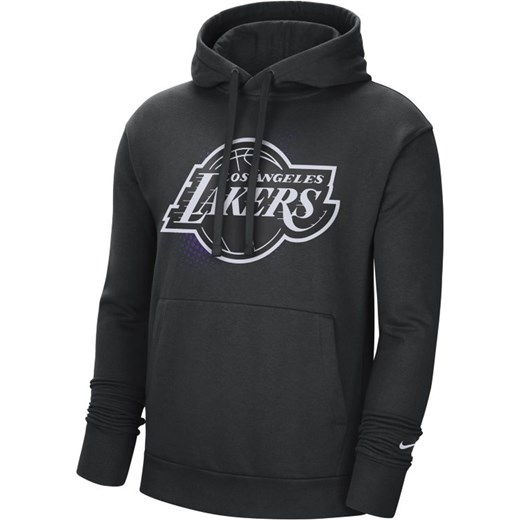 Męska dzianinowa bluza z kapturem Los Angeles Lakers Nike NBA - Czerń Nike M Nike poland