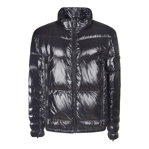 Prada, Technical Eggshell Fabric Puffer Jacket Czarny, male, Prada 48 IT showroom.pl