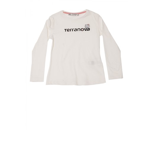 T-shirt with animal logo terranova bialy t-shirty