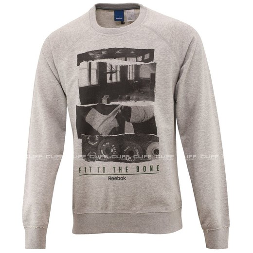 BLUZA REEBOK SSG LS CREWNECK cliffsport-pl szary ciekawe