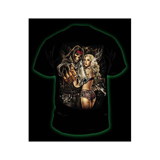 Koszulka świecąca w ciemności, marki Rock Eagle - GANGSTA rockzone-pl czarny kolorowe