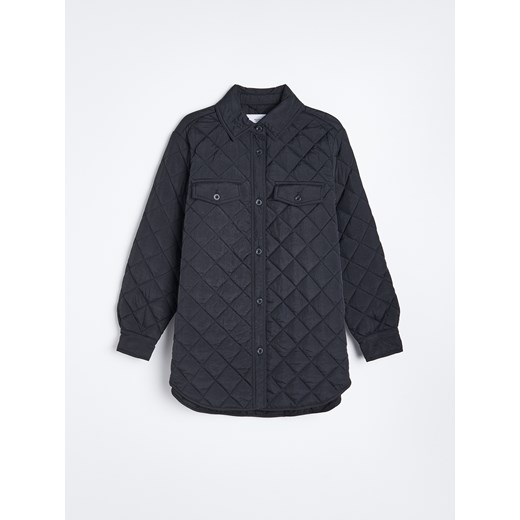 Reserved - Pikowana kurtka koszulowa - Czarny Reserved M promocyjna cena Reserved