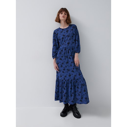 Wzorzysta sukienka midi - Wielobarwny House M promocyjna cena House