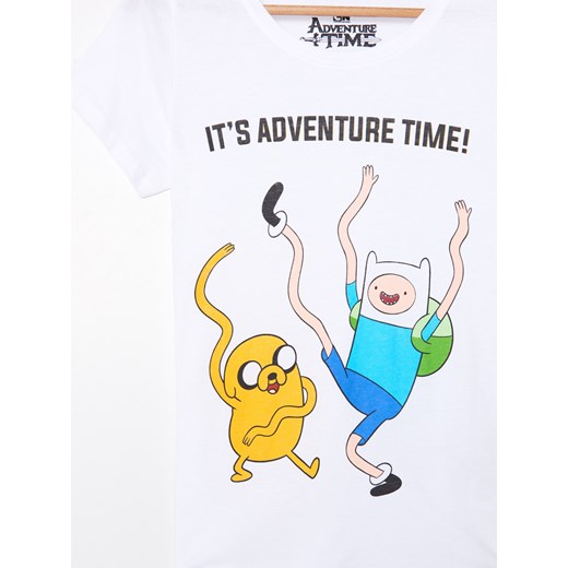 Koszulka z nadrukiem Adventure Time - Biały House L okazja House