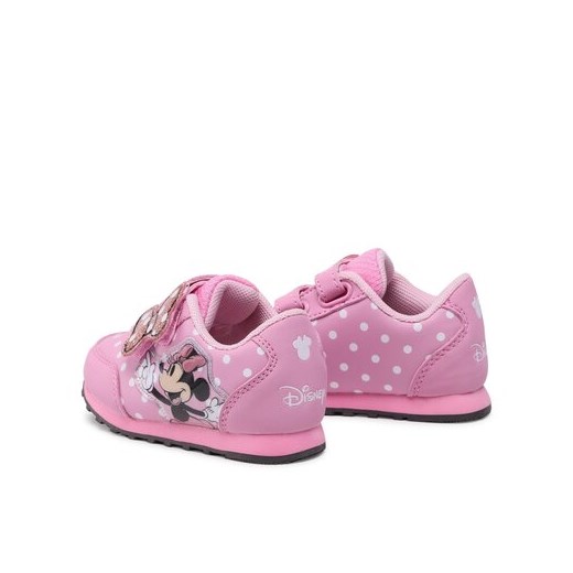 Buty sportowe dziecięce Mickey&Friends z motywem z bajki różowe na rzepy 