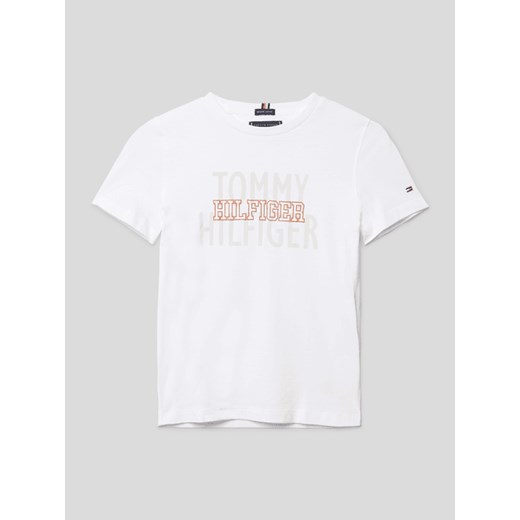 T-shirt chłopięce Tommy Hilfiger bawełniany