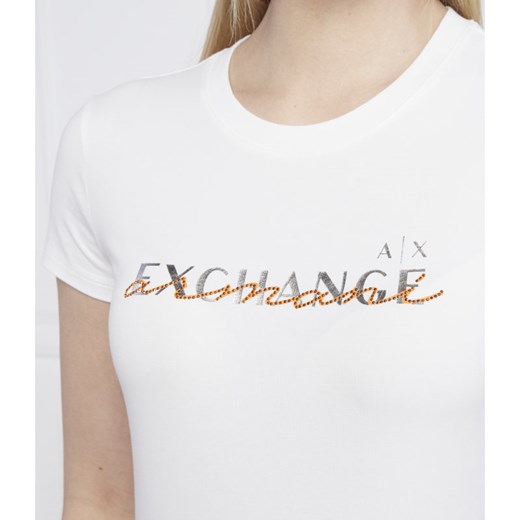 Bluzka damska Armani Exchange z okrągłym dekoltem 