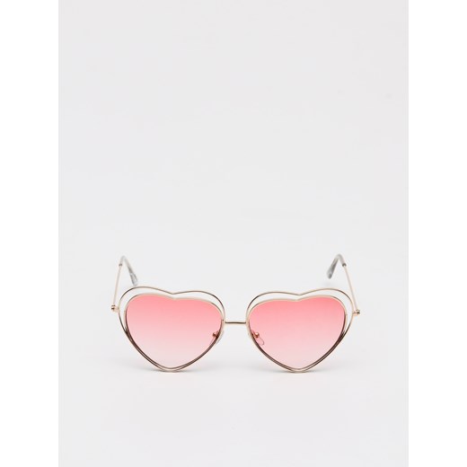 Sinsay - Okulary przeciwsłoneczne w kształcie serca - Różowy Sinsay Jeden rozmiar Sinsay okazja