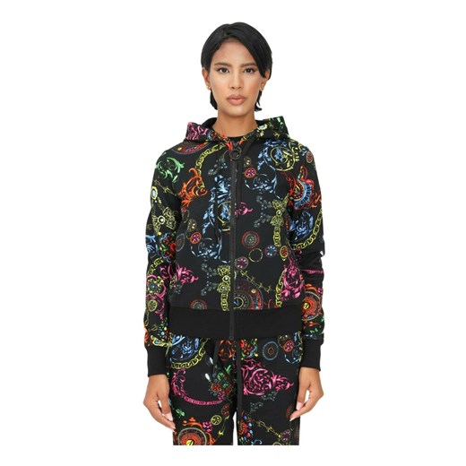 Versace Jeans Couture, Hoodie with logo Czarny, female, 42 IT showroom.pl