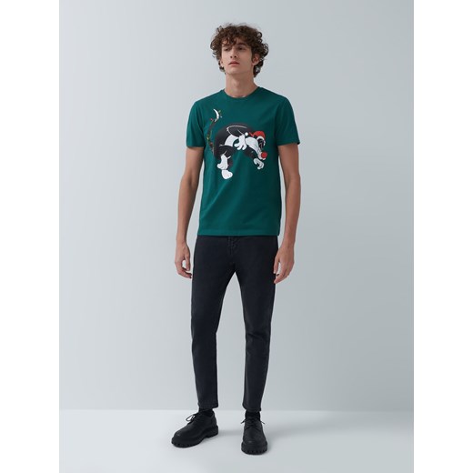 Świąteczna koszulka Looney Tunes - Khaki House S okazja House