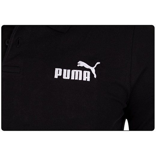 PUMA  KOSZULKA MĘSKA POLO ESS PIQUE POLO BLACK 586674 01 - Rozmiar: S Puma S wyprzedaż messimo