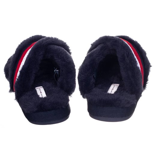 TOMMY HILFIGER PANTOFLE DAMSKIE TOMMY FURRY HOME SLIPPER NAVY FW0FW06314 0GY - Tommy Hilfiger 37/38 promocja messimo