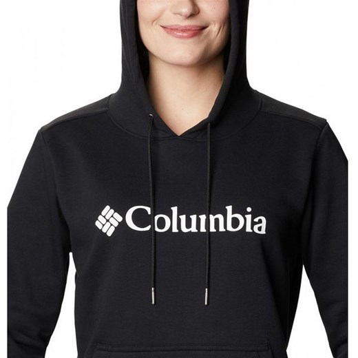 Bluza damska czarna Columbia z napisami krótka