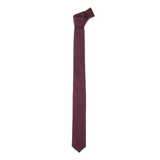 Krawat jedwabny wzorzysty Wittchen okazja WITTCHEN