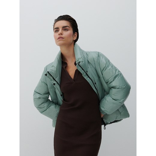 Reserved - Pikowana kurtka - Zielony Reserved 34 Reserved promocja