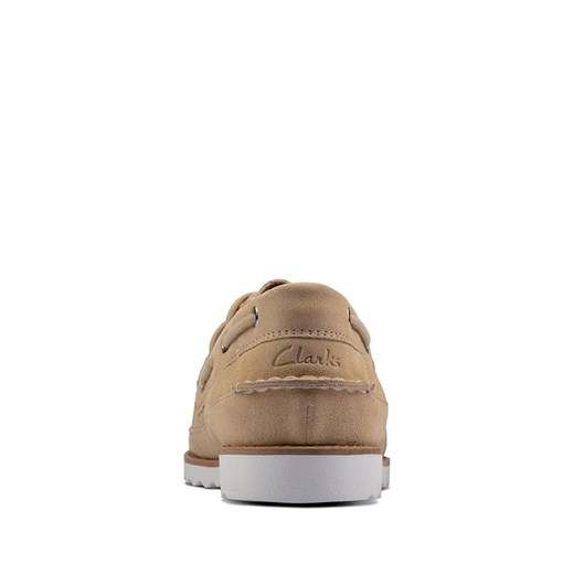 Clarks półbuty męskie z weluru sznurowane