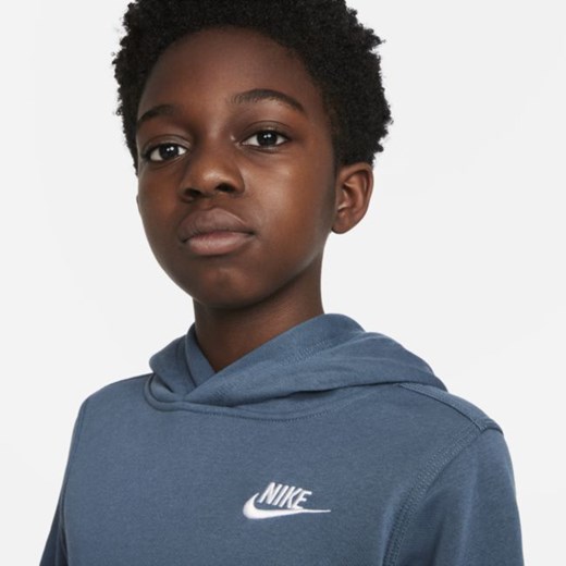 Bluza z kapturem dla dużych dzieci Nike Sportswear Club - Niebieski Nike L Nike poland