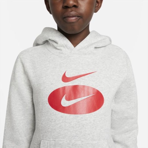 Bluza z kapturem dla dużych dzieci (chłopców) Nike Sportswear - Szary Nike XS Nike poland