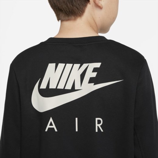 Bluza dresowa dla dużych dzieci (chłopców) Nike Air - Czerń Nike L Nike poland