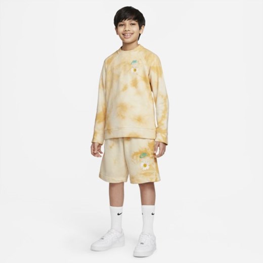Bluza z dzianiny dresowej dla dużych dzieci (chłopców) Nike Sportswear - Brązowy Nike L Nike poland