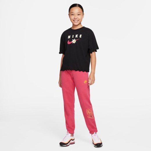 T-shirt dla dużych dzieci (dziewcząt) Nike Sportswear - Czerń Nike L Nike poland