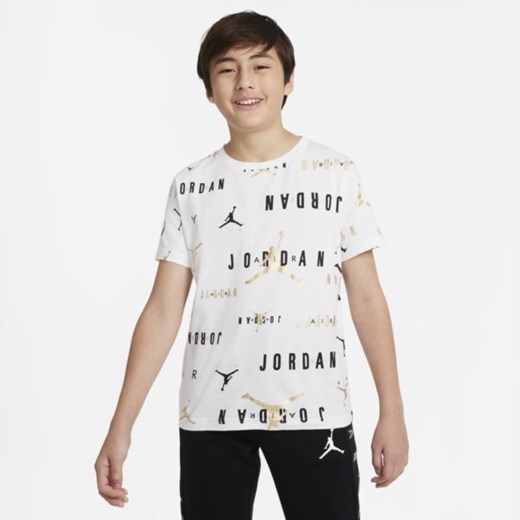 T-shirt z nadrukiem dla dużych dzieci (chłopców) Jordan - Biel Jordan M Nike poland
