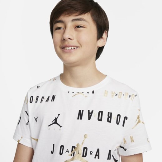 T-shirt z nadrukiem dla dużych dzieci (chłopców) Jordan - Biel Jordan XL Nike poland