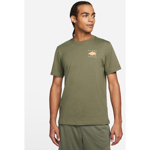 Męski T-shirt z nadrukiem Jordan Flight Essentials - Brązowy Jordan L Nike poland