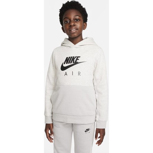 Bluza z kapturem dla dużych dzieci (chłopców) Nike Air - Szary Nike S Nike poland