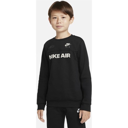 Bluza dresowa dla dużych dzieci (chłopców) Nike Air - Czerń Nike S Nike poland