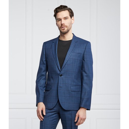 HUGO Wełniana marynarka Henry212 | Slim Fit ze sklepu Gomez Fashion Store w kategorii Marynarki męskie - zdjęcie 129148386