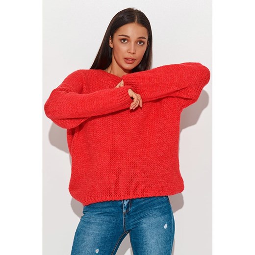 Sweter w kolorze czerwonym Numinou onesize okazyjna cena Limango Polska