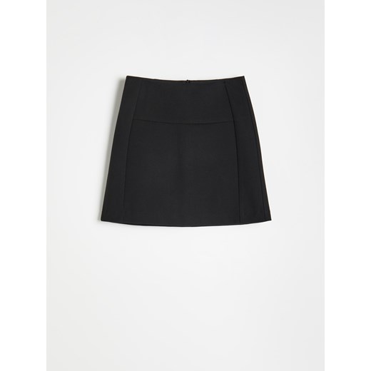 Reserved - Spódnica mini z przeszyciami - Czarny Reserved 38 Reserved