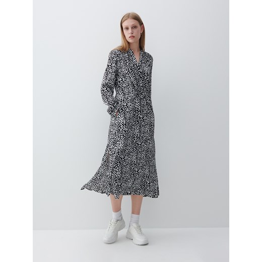 Reserved - Wzorzysta sukienka z EcoVero™ - Wielobarwny Reserved 36 Reserved okazyjna cena