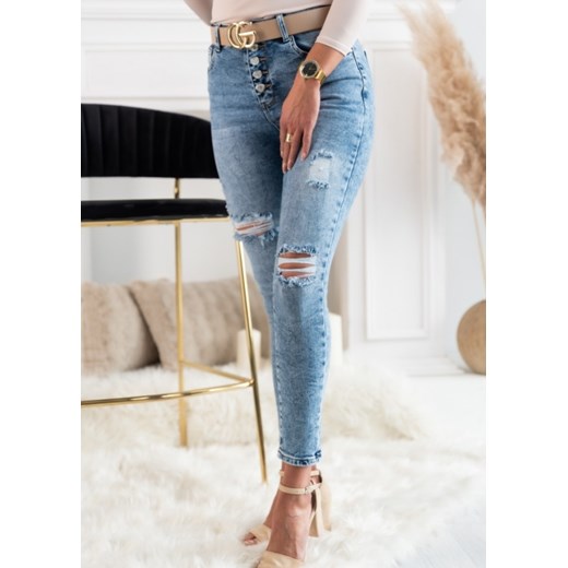 Spodnie jeansowe niebieskie 5803 Fason S Sklep Fason
