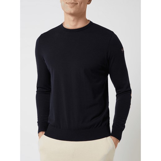 Sweter z łatami na łokciach Paul & Shark XXL Peek&Cloppenburg