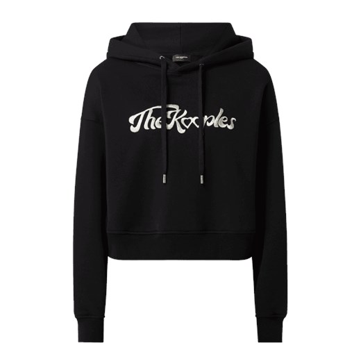Bluza krótka z kapturem z logo The Kooples 34 Peek&Cloppenburg