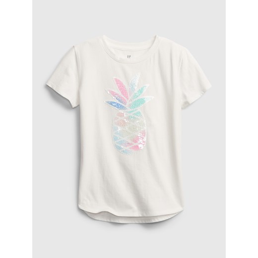 GAP biały dziewczęce koszulka Pineapple - XS Gap M okazyjna cena Differenta.pl
