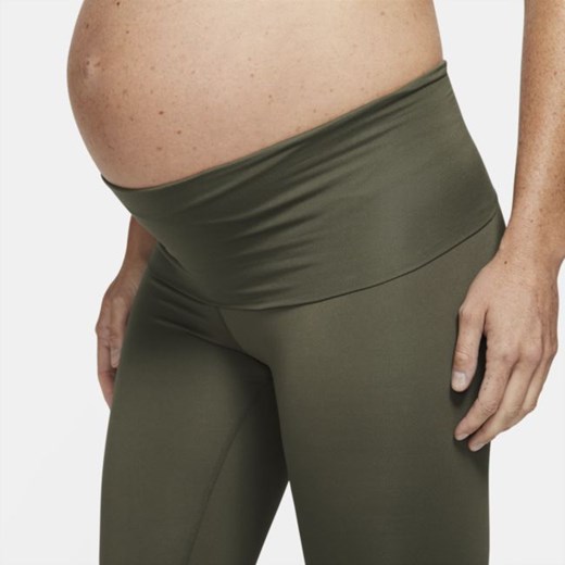 Ciążowe legginsy damskie z wysokim stanem Nike One (M) - Brązowy Nike XS Nike poland