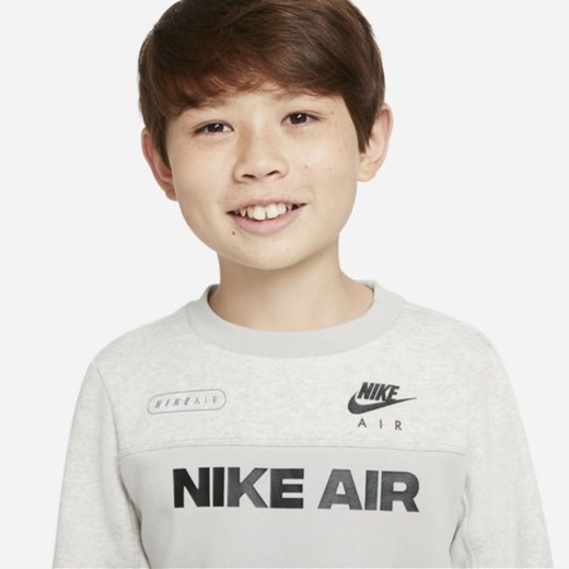 Bluza dresowa dla dużych dzieci (chłopców) Nike Air - Szary Nike M Nike poland