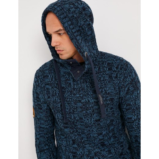Sweter CONCREZE Turkus-Granat M Diverse M promocyjna cena Diverse