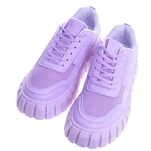 Purpurowe trampki creepersy /E1-1 10655 S393/ 38 wyprzedaż Pantofelek24.pl Jacek Włodarczyk