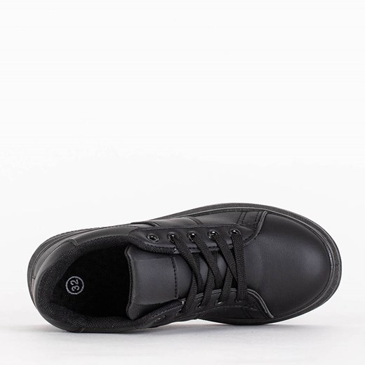 Czarne dziecięce buty sportowe sznurowane Merix - Obuwie Royalfashion.pl 30 royalfashion.pl