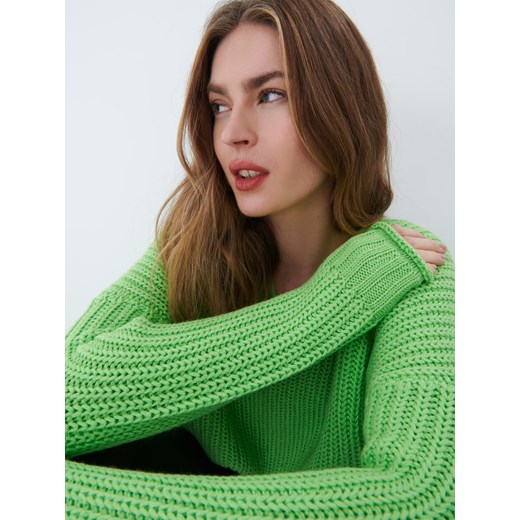 Mohito - Sweter w neonowym kolorze - Zielony Mohito M Mohito