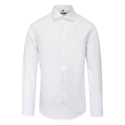 Koszula Biała Elegancka, Bawełniana, Taliowana, Długi Rękaw -GRZEGORZ MODA MĘSKA KSDWGRZEG0049biala ze sklepu JegoSzafa.pl w kategorii Koszule męskie - zdjęcie 129499226
