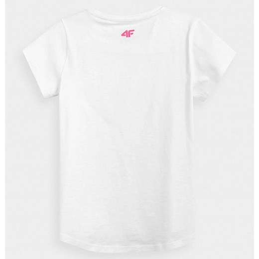Koszulka dziewczęca HJL21 JTSD010 4F 128cm wyprzedaż SPORT-SHOP.pl