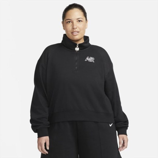 Damska dzianinowa bluza z zamkiem 1/4 Nike Sportswear Air (duże rozmiary) - Nike 1X Nike poland