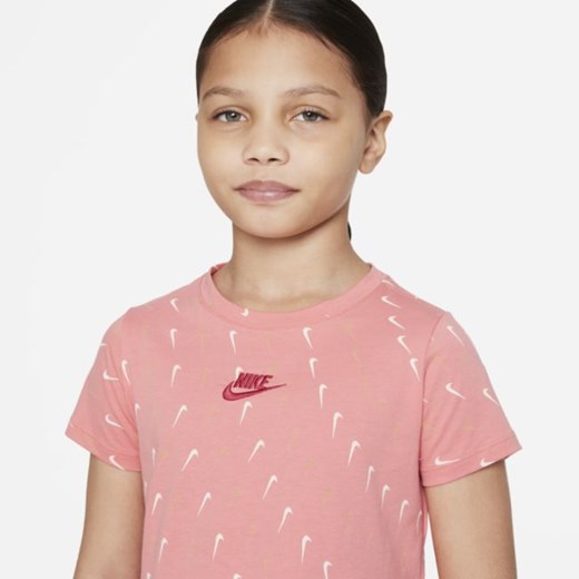 T-shirt dla dużych dzieci (dziewcząt) Nike Sportswear - Różowy Nike S Nike poland