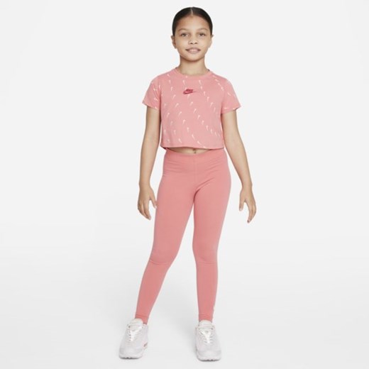 T-shirt dla dużych dzieci (dziewcząt) Nike Sportswear - Różowy Nike XS Nike poland