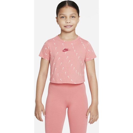 T-shirt dla dużych dzieci (dziewcząt) Nike Sportswear - Różowy Nike XL Nike poland